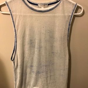 Light blue workout tank